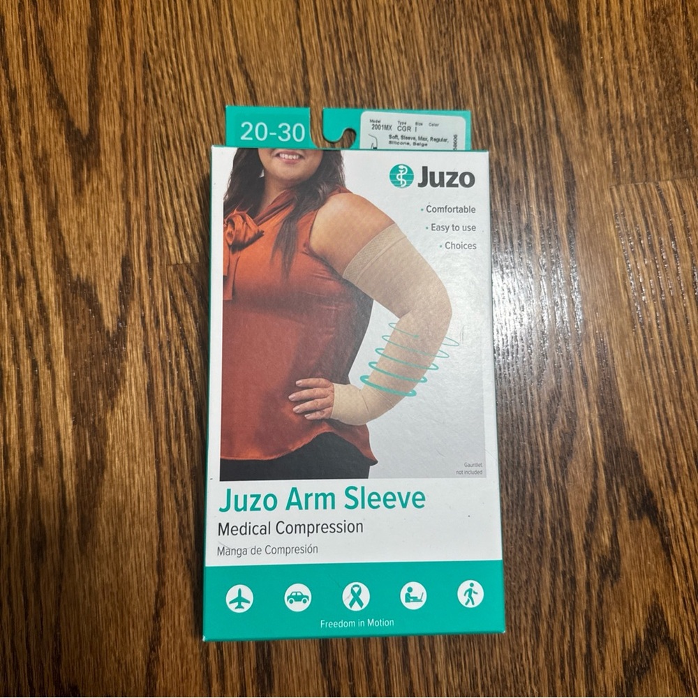 NIB Juzo Arm Sleeve Medical Compression, size I, 20-30 mmHg, beige